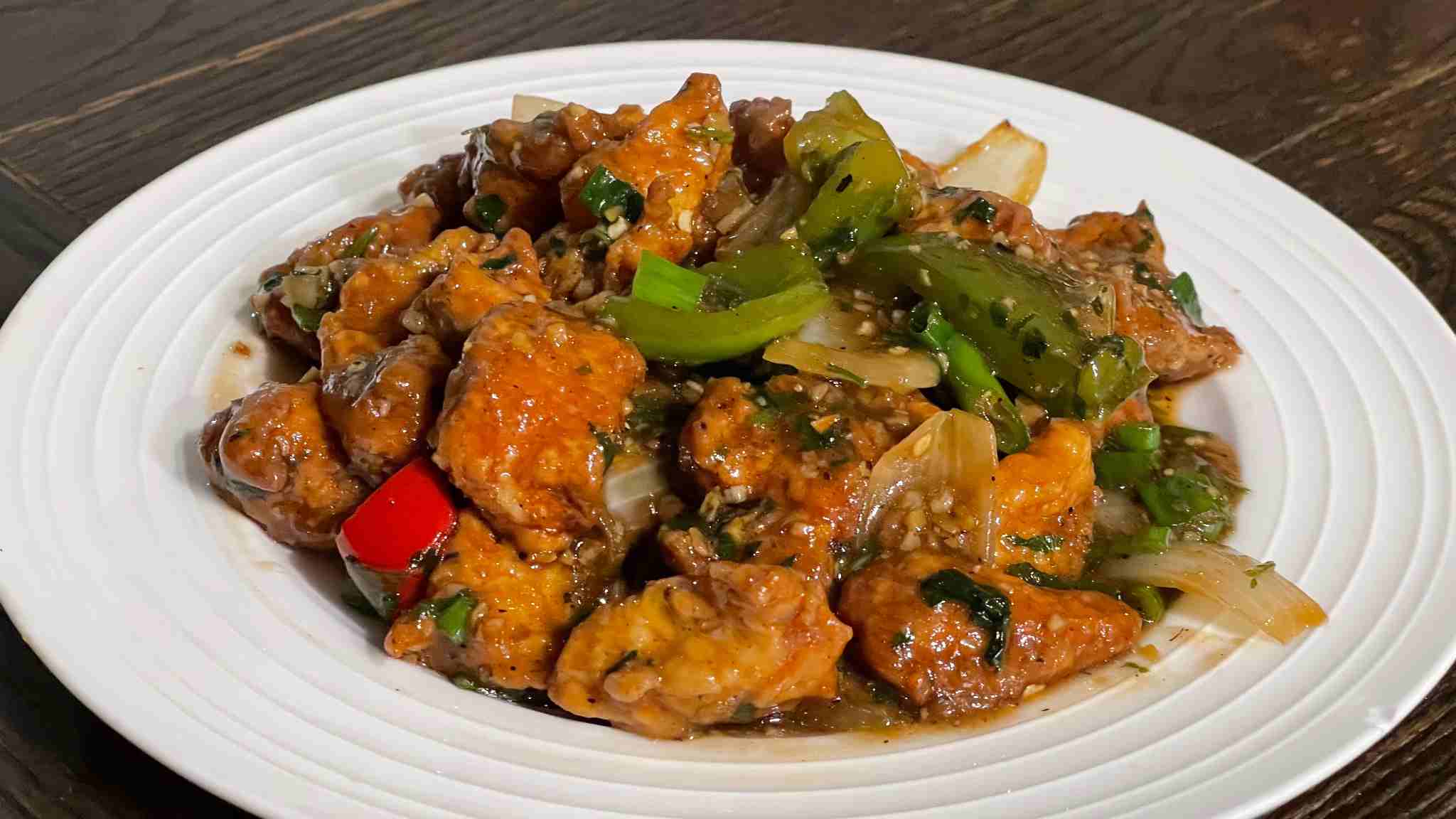 Chili Chicken Gravy and Dry